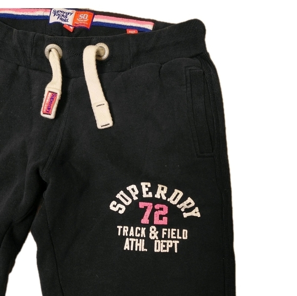 Superdry Women's Track And Field Joggers Sweatpants Pants Black Size M - Picture 6 of 16